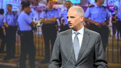 Outgoing Attorney General Eric Holder spoke to attendees during the 121st Annual IACP Conference.
