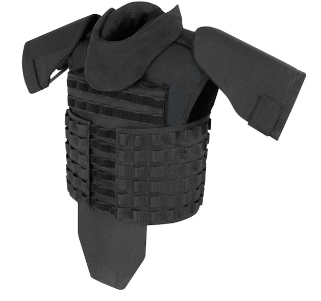 Example of common SWAT/Tactical full protection vest.