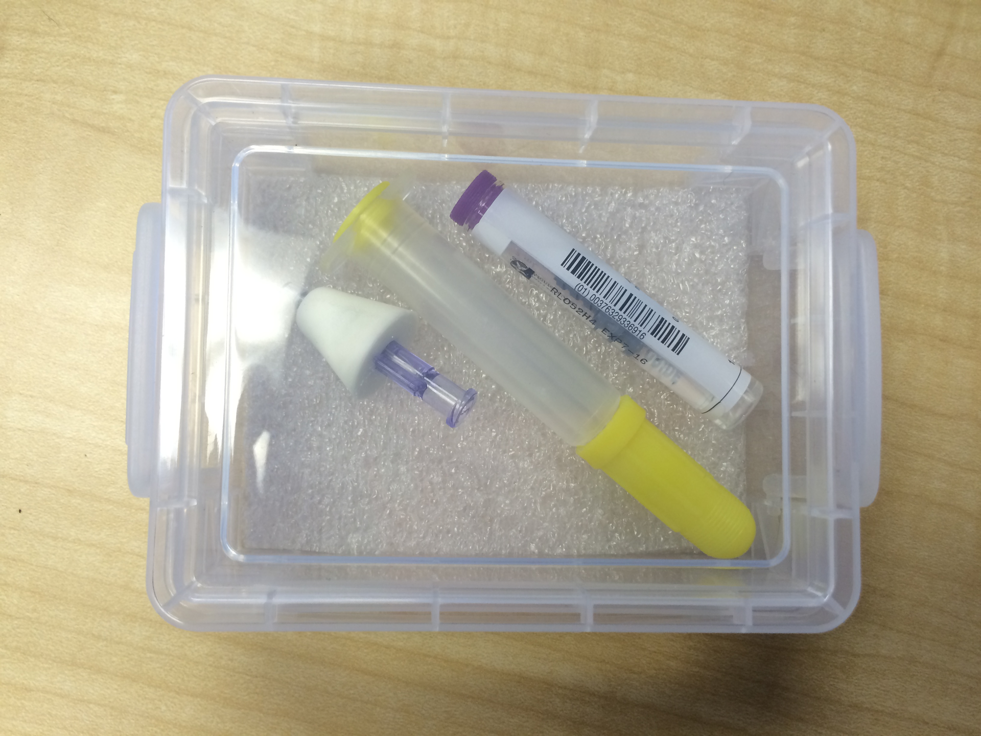 A cost initially overlooked in planning Madison&rsquo;s naloxone deployment was a way to carry the three-piece nasal-delivery kits. Hemming had to get creative and purchased a mix of small plastic boxes and travel toothbrush containers to protect the drug but keep it lightweight and mobile.