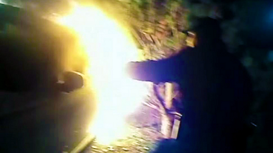 Okaloosa County Deputies Joseph Trimboli and Eric Keyes rescued a man from a fiery wreck on Christmas Day last year.