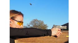 Firearms Instructor Jessica Regalado showed up on the range with several of her own M&amp;P models when we tested the M&amp;P Shield. This gun was compact and had some of the best ergonomics of any compact gun we have tested. We liked it especially for its ability to transition from target to target, and still keep brass in the air.