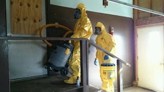 Jake Schech and Josh Hanken, of 11th Hour Clean. The company is based in Minnesota but serves a six-state area. The job entails all kinds of biohazard work, with 50 to 60 percent being crime scene cleanup.