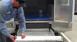 Mac's Prisoner Transport Lift demonstrated by Auto Safety House