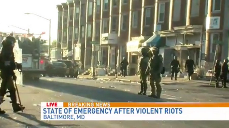 Baltimore Starts Clean Up After Riots Officer