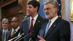 Mayor Frank Jackson announcement an agreement by the City of Cleveland and the Department of Justice to overhaul the police department. Mayor Frank Jackson announcement an agreement by the City of Cleveland and the Department of Justice to overhaul the police department.