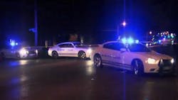 A Memphis police officer was saved by his bulletproof vest and three people were charged in his shooting Wednesday night. A Memphis police officer was saved by his bulletproof vest and three people were charged in his shooting Wednesday night.
