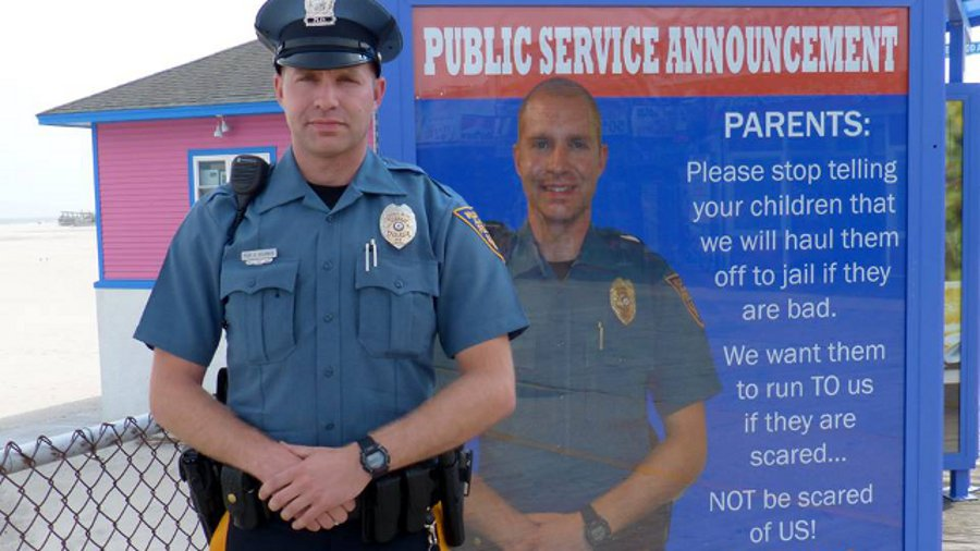 Police in the beach town of Wildwood are working to spread the message to parents to make sure their children know they are there to help.