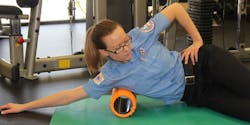 Foam rolling is good to activate and relax muscles. Foam rolling is good to activate and relax muscles.