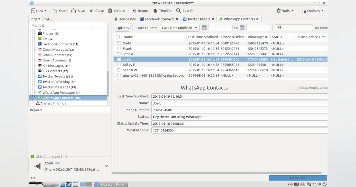 NowSecure Forensics | Officer