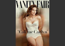 This photo taken by Annie Leibovitz exclusively for Vanity Fair shows the cover of the magazine&apos;s July 2015 issue featuring Bruce Jenner debuting as a transgender woman named Caitlyn Jenner.
