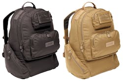 The Laptop Backpack comes in black or tan and carries enough to be used as an overnight or three day pack (if you know what you&apos;re doing).