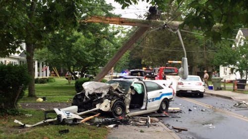 Maryland Officer, Suspect Injured in Crash | Officer