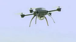 A recently passed law in North Dakota allows police to fire less-lethal weapons from Unmanned Aerial Vehicles. A recently passed law in North Dakota allows police to fire less-lethal weapons from Unmanned Aerial Vehicles.