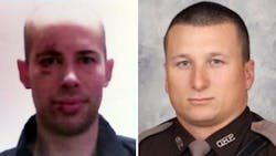 Steven Clark, left, and Trooper Nicholas Dees Steven Clark, left, and Trooper Nicholas Dees