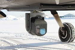 The Harris CorvusEye 1500 turret can be seen under the nose of a DA-42 aircraft belonging to Vigilance B.V. at the Bonn-Hangelar Airport in Germany. U.S.-based Harris Corp. (formerly Exelis) employees showcased the capabilities of the CorvusEye 1500 Wide Area Motion Imagery (WAMI) system at the airport July 8 and 9. Several dozen representatives from German military and law enforcement civil agencies attended the presentations, which were the first of several that Harris plans to conduct in Europe this year The Harris CorvusEye 1500 turret can be seen under the nose of a DA-42 aircraft belonging to Vigilance B.V. at the Bonn-Hangelar Airport in Germany. U.S.-based Harris Corp. (formerly Exelis) employees showcased the capabilities of the CorvusEye 1500 Wide Area Motion Imagery (WAMI) system at the airport July 8 and 9. Several dozen representatives from German military and law enforcement civil agencies attended the presentations, which were the first of several that Harris plans to conduct in Europe this year