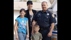 Harris County Sheriff's Deputy Darren Goforth, right, poses for a photo with his family. Harris County Sheriff's Deputy Darren Goforth, right, poses for a photo with his family.