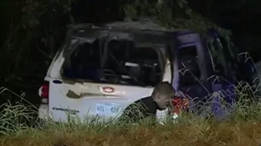 Jackson Police Sgt. William Bright held the man's hand until he took his last breath after he was unable to save him from a burning vehicle.