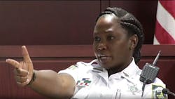 Hillsborough County Sheriff&apos;s Deputy Lyonelle De Veaux testified during the attempted murder trial of Matthew Buendia on Tuesday.