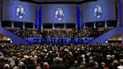 Thousands of people gathered Friday morning for the funeral of slain Harris County Sheriff's Deputy Darren Goforth. Thousands of people gathered Friday morning for the funeral of slain Harris County Sheriff's Deputy Darren Goforth.