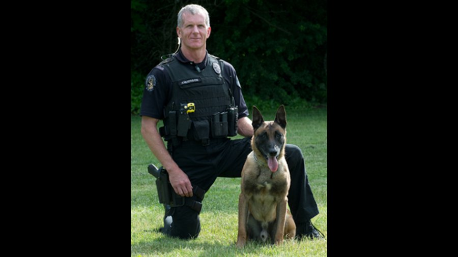 Officer Jack Anderson and K-9 Ike