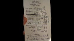 Three Baton Rouge police officers got a surprise when they reached for the check at the end of their meal. Three Baton Rouge police officers got a surprise when they reached for the check at the end of their meal.