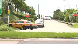 A Miami-Dade police officer's finger was nearly severed and the suspect was shot dead by the officer early Monday morning. A Miami-Dade police officer's finger was nearly severed and the suspect was shot dead by the officer early Monday morning.