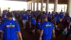 Thousands took part in the 'Police Lives Matter' march in northwest Houston Saturday morning to honor slain Harris County Sheriff's Deputy Darren Goforth. Thousands took part in the 'Police Lives Matter' march in northwest Houston Saturday morning to honor slain Harris County Sheriff's Deputy Darren Goforth.