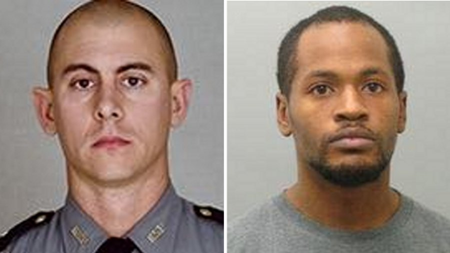 Trooper Joseph Cameron Ponder, left, and Joseph Thomas Johnson-Shanks