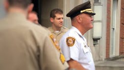 St. Louis County Police Chief Jon Belmar asked the COPS office in September 2014 to conduct the report. St. Louis County Police Chief Jon Belmar asked the COPS office in September 2014 to conduct the report.