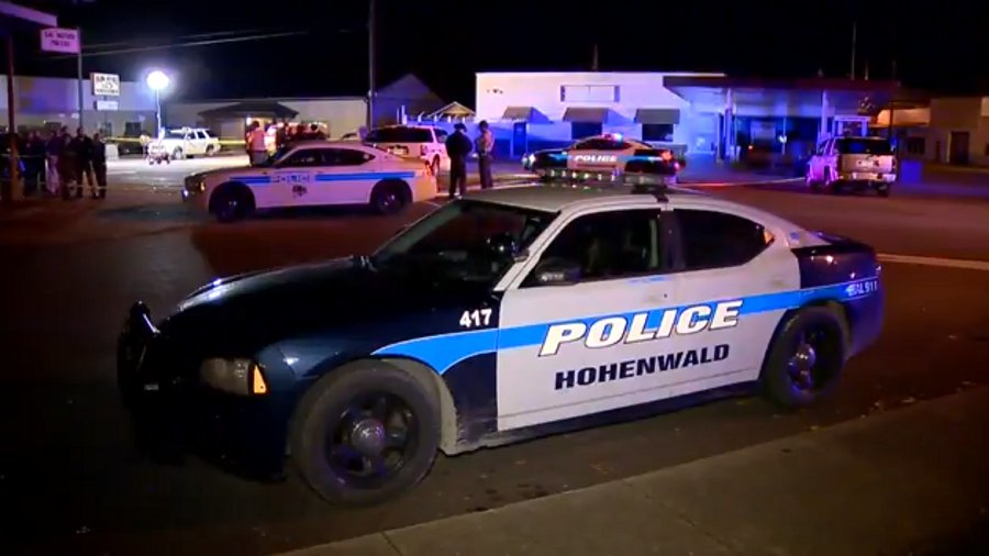 A Hohenwald police officer and Lewis County Sheriff's deputy were wounded by Allen Swader, who died at the scene.