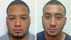 Marksville Lt. Derrick Stafford, left, and Reserve Officer Norris Greenhouse Jr. Marksville Lt. Derrick Stafford, left, and Reserve Officer Norris Greenhouse Jr.