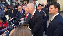 Police officials said that they are searching for suspects who fled the scene of the shooting in a dark-colored vehicle. Police officials said that they are searching for suspects who fled the scene of the shooting in a dark-colored vehicle.