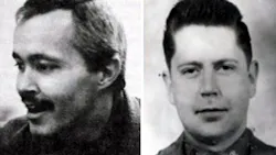 John Ruzas, left, and Trooper Emerson Dillon John Ruzas, left, and Trooper Emerson Dillon