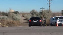 A Commerce City police officer was saved by his bulletproof vest after he was shot during a traffic early Sunday morning. A Commerce City police officer was saved by his bulletproof vest after he was shot during a traffic early Sunday morning.