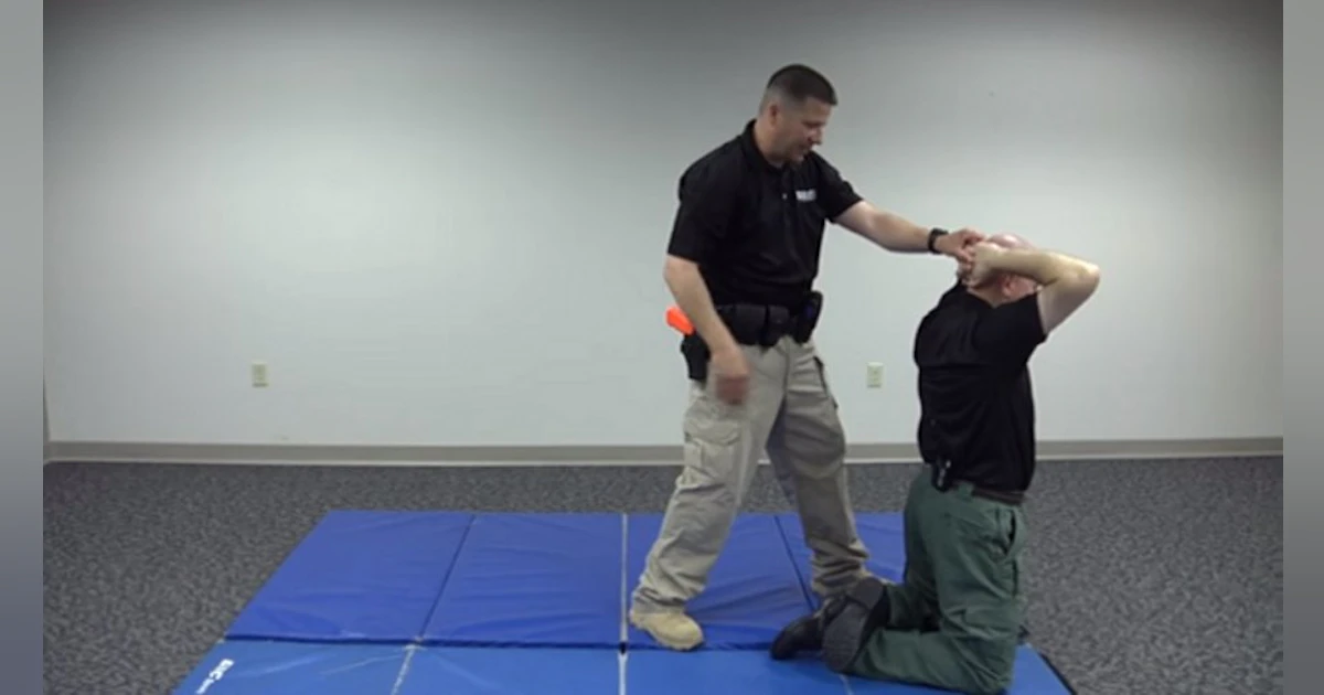 Kneeling Handcuff and Search: Defensive Tactics | Officer