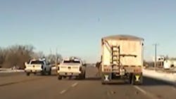 Madison County Sheriff's Sgt. Todd Volk acted quickly to stop a moving tractor-trailer on a highway earlier this month. Madison County Sheriff's Sgt. Todd Volk acted quickly to stop a moving tractor-trailer on a highway earlier this month.