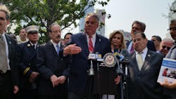 Lawmakers and first responders are seen urging Congress to approve an extension of the Zadroga 9/11 Health and Compensation Act on Sept. 3. Lawmakers and first responders are seen urging Congress to approve an extension of the Zadroga 9/11 Health and Compensation Act on Sept. 3.
