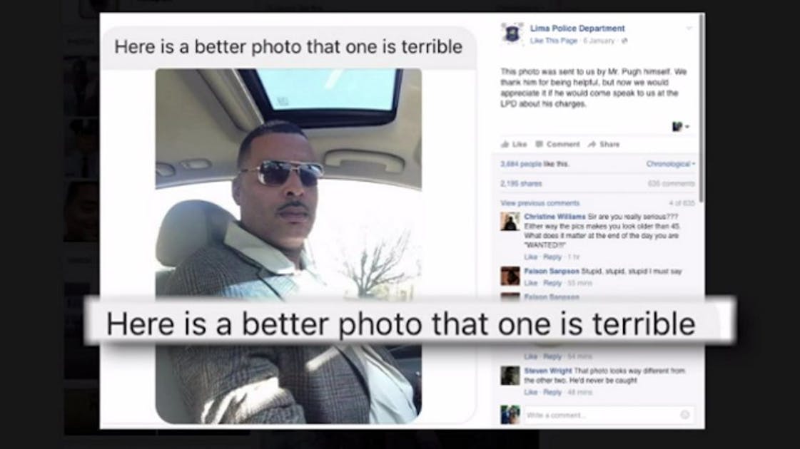 Fugitive Unhappy With Mug Shot Sends Cops Selfie Officer