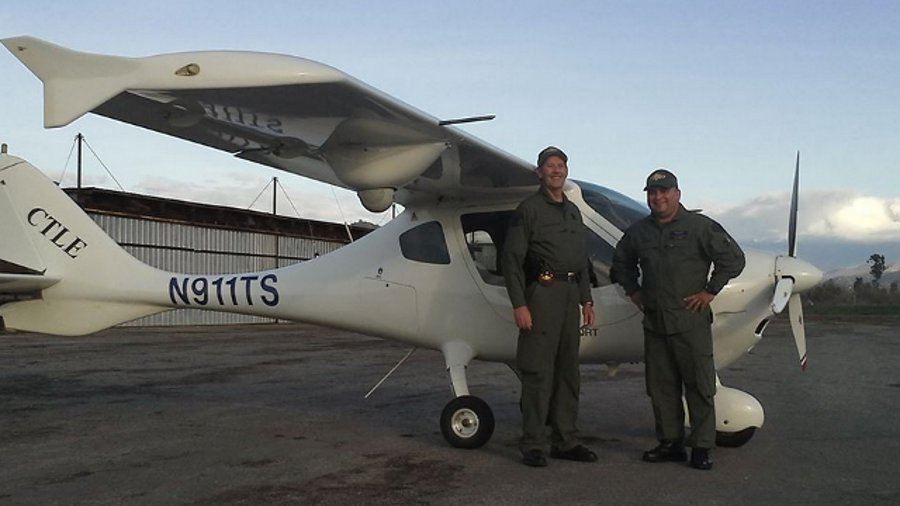 Tulare County Sheriff's Deputy Scott Ballantyne, right, and Pilot James Chavez, left, were killed Wednesday when their plane crashed into a mountain in the San Joaquin Valley.