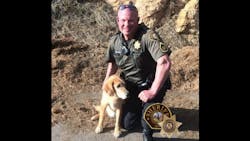 Jefferson County Deputy Billy Brooks went into freezing waters Wednesday to rescue a dog that had fallen through the ice.