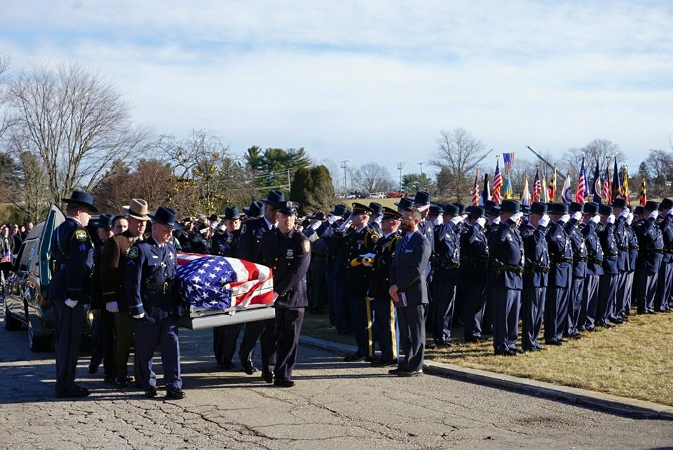 Harford County Sheriff's Office Deputy First Class Mark Logsdon was laid to rest Saturday afternoon.