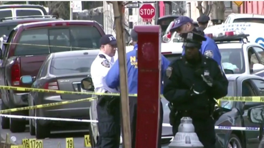 Officers William Reddin and Andrew Yurkiw were wounded in a predawn shootout Saturday between a fleeing gunman and eight officers in Brooklyn.