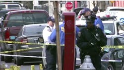 Officers William Reddin and Andrew Yurkiw were wounded in a predawn shootout Saturday between a fleeing gunman and eight officers in Brooklyn. Officers William Reddin and Andrew Yurkiw were wounded in a predawn shootout Saturday between a fleeing gunman and eight officers in Brooklyn.