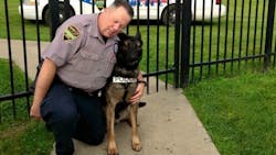 Officer Matt Hickey and K-9 Ajax Officer Matt Hickey and K-9 Ajax