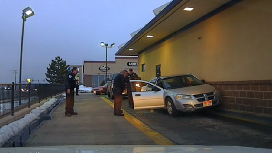 Utah Officers Rescue Man Stuck in DriveThru Officer