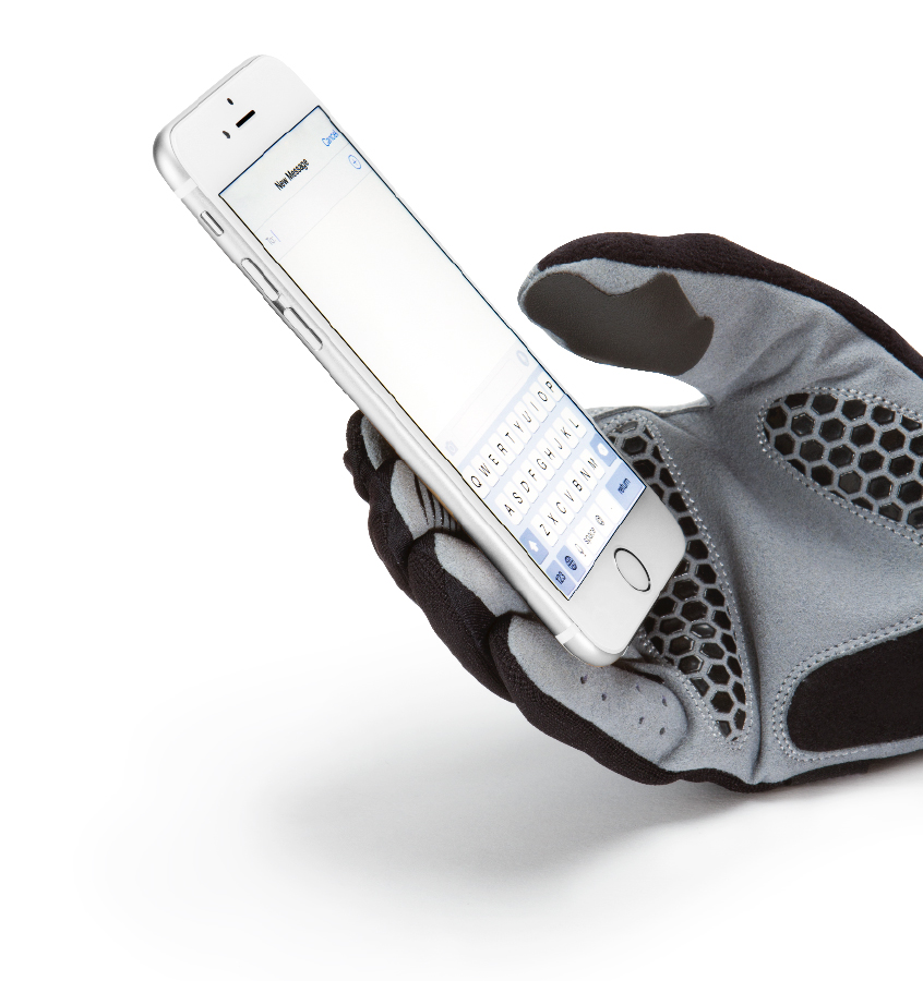 GloveTacts Gloves with Adhesive Conductive Fingertip Tech Officer