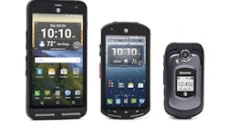 Kyocera’s Duraforce XD (first) and Dura Xe (last) Kyocera’s Duraforce XD (first) and Dura Xe (last)