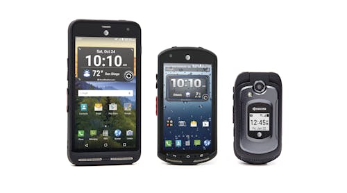 Kyocera&rsquo;s Duraforce XD (first) and Dura Xe (last)