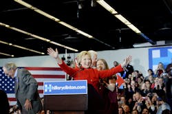 Hillary Clinton speaks in Ankeny, Iowa, on Monday, Feb. 1 after narrowly defeated Sen. Bernie Sanders in the Democratic Iowa caucus. Hillary Clinton speaks in Ankeny, Iowa, on Monday, Feb. 1 after narrowly defeated Sen. Bernie Sanders in the Democratic Iowa caucus.