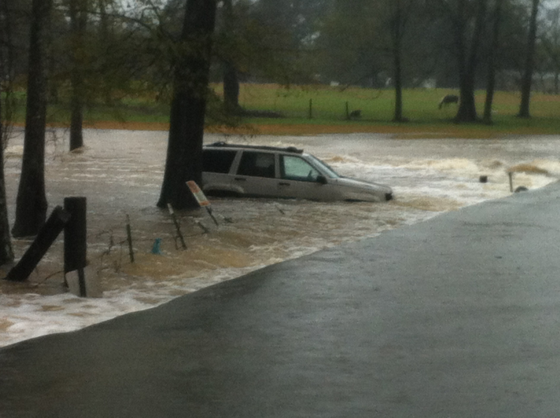 A police officer in Haughton, Louisiana faces disciplinary action after he attempted to rescue a family from a flood last week.